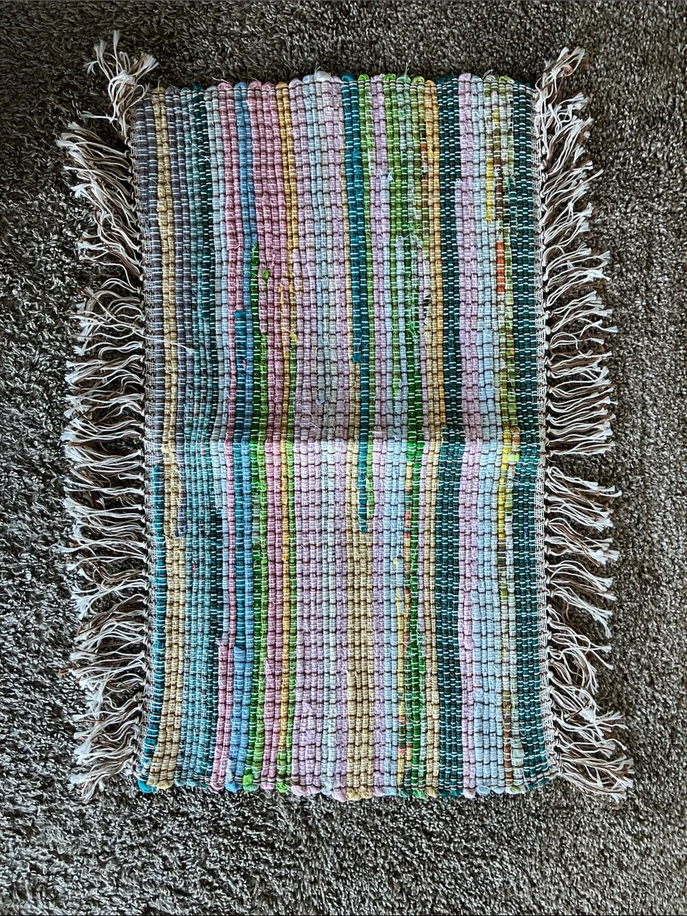 Handmade rag rug